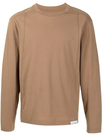 3.1 Phillip Lim Logo-patch Detail T-shirt In Neutrals