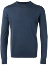 Prada Crew-neck Cashmere Sweater In Grey