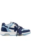 Off-white Men's Out Of Office Arrow Trainer Sneakers In Light Blue / Blue