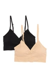 Abound Taylor Bralette In Beige Almond Multi