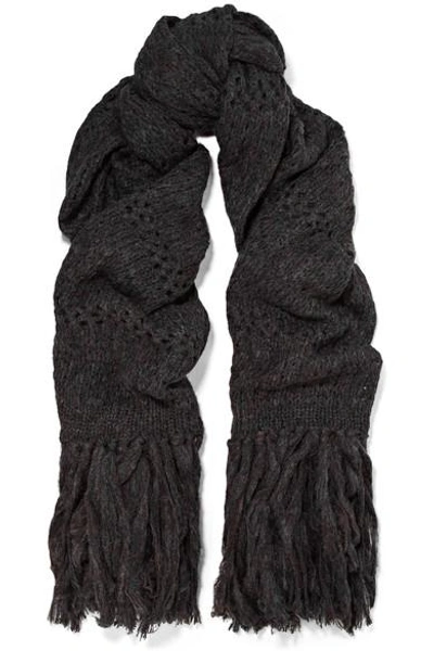 Isabel Marant Dylan Oversized Fringed Open-knit Scarf