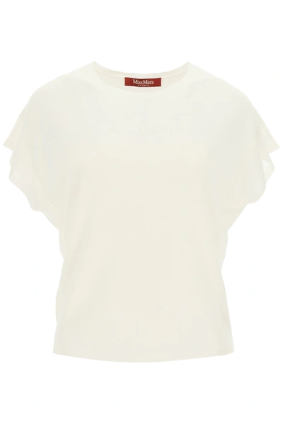 Max Mara Babila Knit Top In White