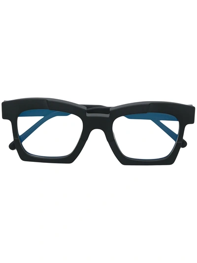 Kuboraum Black K5 Square Frame Optical Glasses In Black