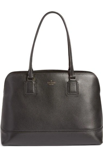 Kate Spade Young Lane - Marybeth Leather Tote With Removable Laptop Sleeve - Black