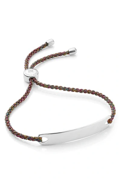 Monica Vinader Rainbow Metallica Havana Friendship Bracelet In Silver