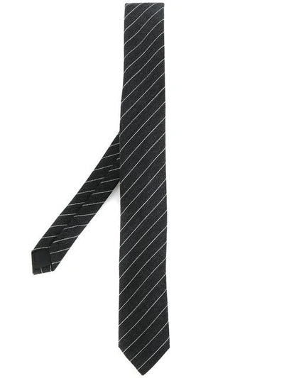 Saint Laurent Tennis Stripe Skinny Tie | ModeSens