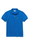 Lacoste Kids' Pique Cotton Polo In Utramarine