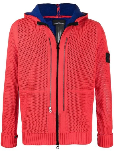 Stone Island Men's 7419510a1v0010 Red Polyamide Sweater