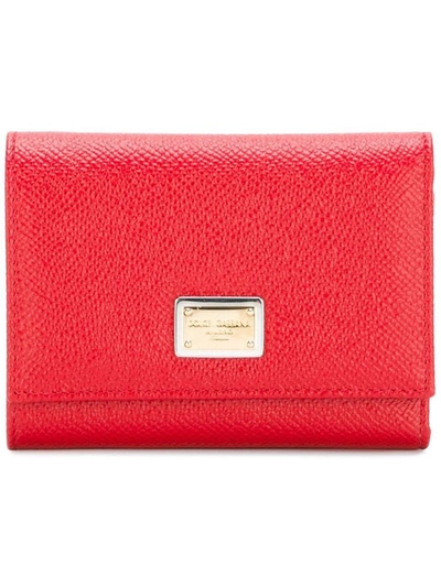 Dolce E Gabbana Women's Red Leather Wallet
