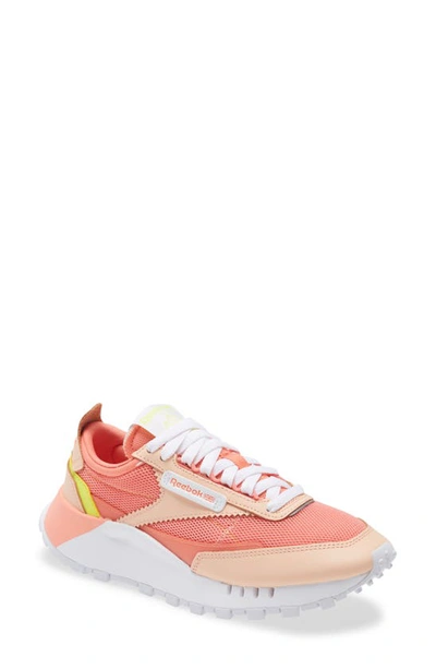 Reebok Classic Legacy Sneaker In White/ Orange/ Orange Flare