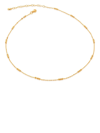 Monica Vinader Gold Plated Vermeil Silver 18-20' Triple Beaded Chain Necklace