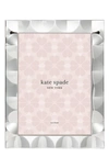 Kate Spade South Street 8" X 10" Silver Scallop Picture Frame In Silver Plate