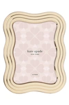 Kate Spade South Street 5" X 7" Gold Wavy Picture Frame