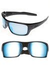 Oakley Turbine H2o 65mm Polarized Sunglasses In Black/blue