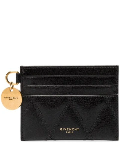 Givenchy Quilted Charm Cardholder In Black