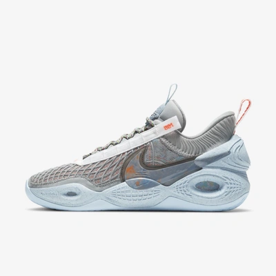 Nike Cosmic Unity "space Hippie" Basketball Shoe In Particle Grey,total Crimson,black,chambray Blue