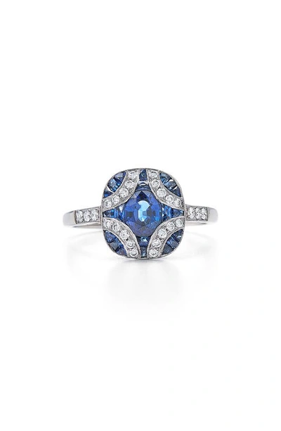 Kwiat Blue Sapphire & Diamond Argyle Cocktail Ring In White Gold