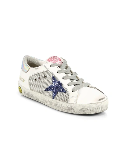 Golden Goose Babies' Little Kid's And Kid's Superstar Mesh & Leather Sneakers In Light Silver