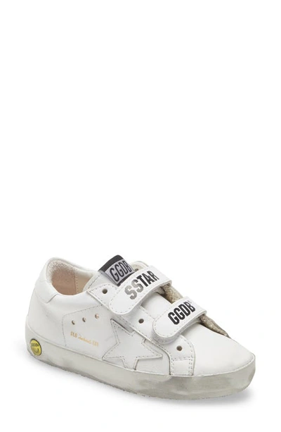 Golden Goose Little Kid's And Kid's Old School Leather Sneakers In Optic White