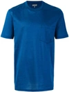 Lanvin Mercerized Cotton T-shirt In Blue