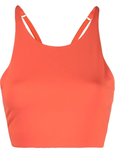 Girlfriend Collective Topanga Sports Bra In Orange