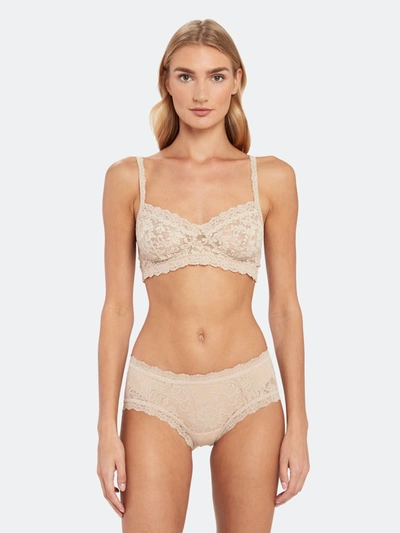 Hanky Panky V-neck Retro Lace Bralette In White