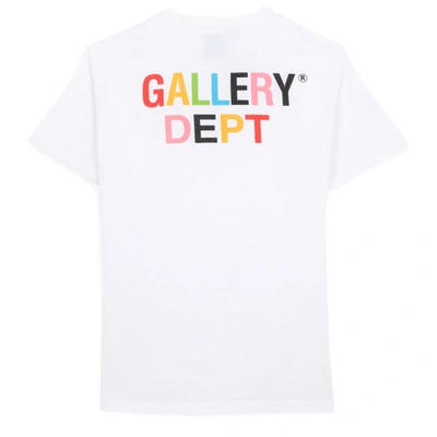 Gallery Dept. White T-shirt With Multicolour Logo Print