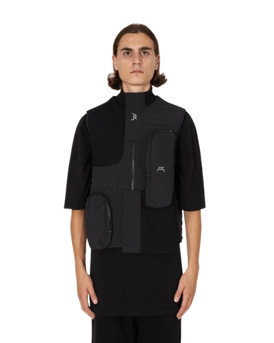 A-cold-wall* Padded Pocket Rib Vest In Black