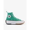 Converse Mens Court Green White Gum Runstar Hike Canvas High-top Trainers 6.5