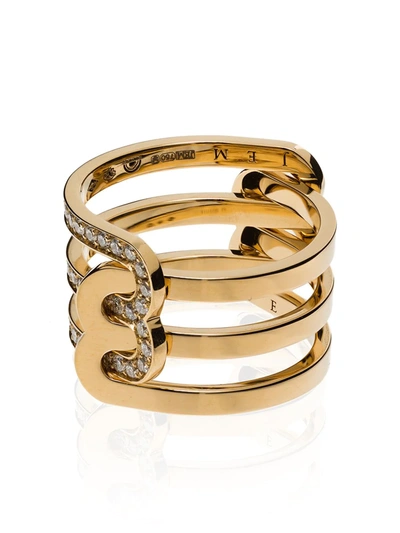 Jem 18k Yellow Gold Étreintes Diamond Ring