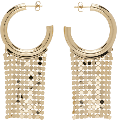 Paco Rabanne Pixel Hoop Earrings In Gold