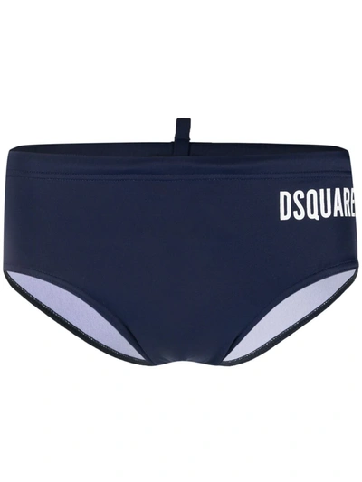 Dsquared2 Icon Swimming Trunks In Blue