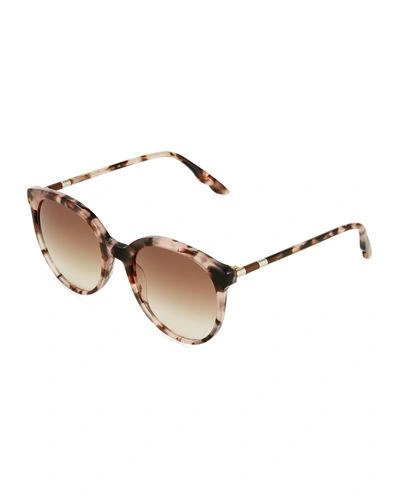 Brian Atwood Tortoise Plastic Sunglasses In Brown