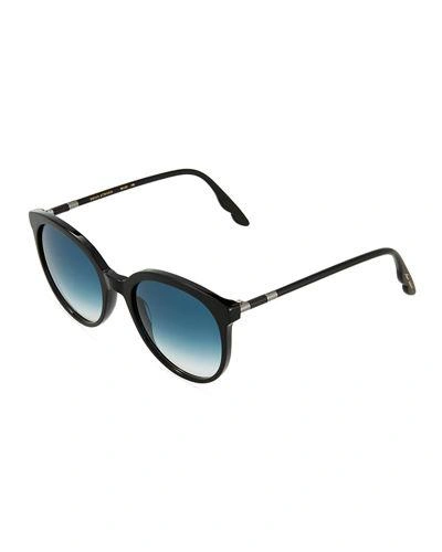 Brian Atwood Tortoise Plastic Sunglasses In Black