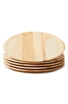 Farmhouse Pottery Crafted Wooden Charger In Natural