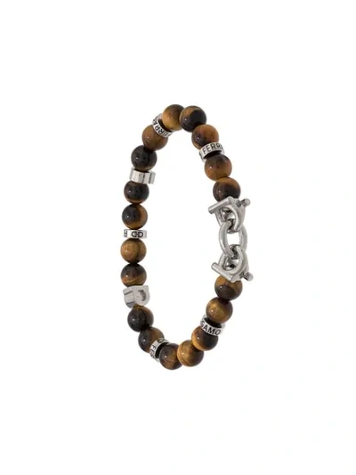 Ferragamo Gancini Bracelet In Brown