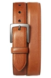 Shinola Bedrock Leather Belt In Bourbon