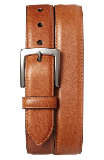 Shinola Bedrock Leather Belt In Bourbon