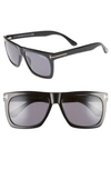 Tom Ford Morgan 57mm Sunglasses In Black/gray