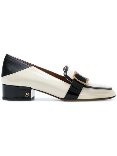Bally Bicolour Buckled Front Pumps - Neutrals | ModeSens