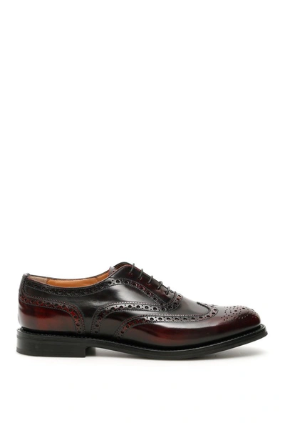 Church's Burwood Brogues In Red