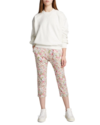 R13 High-rise Floral-print Trousers In Pink