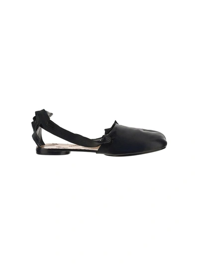 Maison Margiela Tabi Ballet Shoes In Black