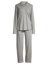 Skin Cecilia Organic Pima Cotton Jersey Pajama Set In Grey