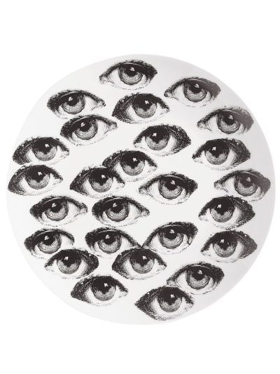 Fornasetti Wall Plate Tema E Variazioni N.168 In White/black