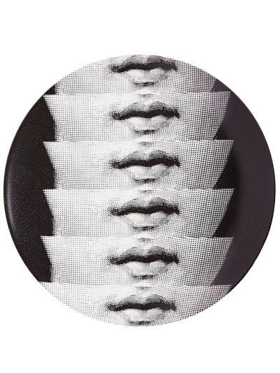 Fornasetti Wall Plate Tema E Variazioni N.250 In White/black