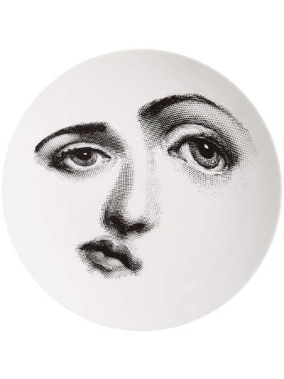 Fornasetti Wall Plate Tema E Variazioni N.323 In White/black