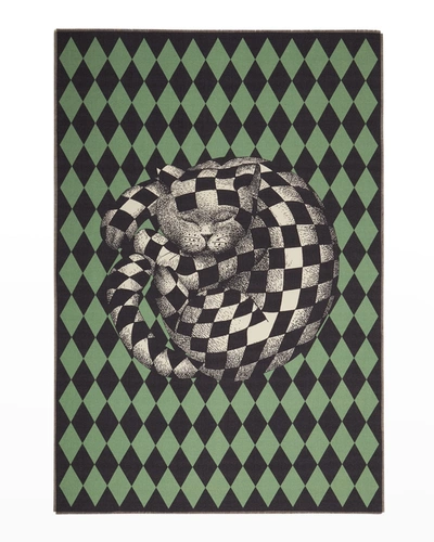 Fornasetti Plaid High Fidelity Losanghe Throw Blanket In Multicolour