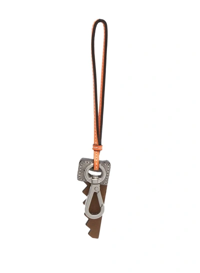 Jacquemus Le Porte Clés Scie Keyring In Grey (brown)