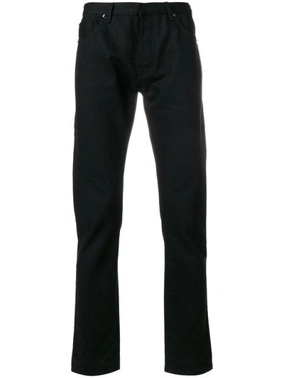 Valentino Rockstud Straight-leg Jeans In Black